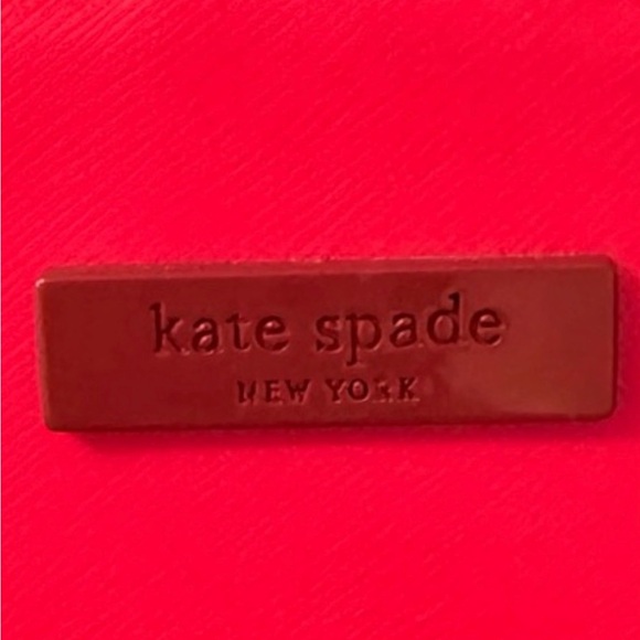 kate spade Hot Pink and Brown Stripe Tote - Picture 2 of 8